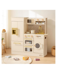 Cocina de Juguete de Madera ROBUD con 17 Accesorios Realistas