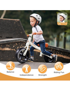 Bicicleta de Equilibrio GNAYUIJ G08 para Niños 1-4 Años 2