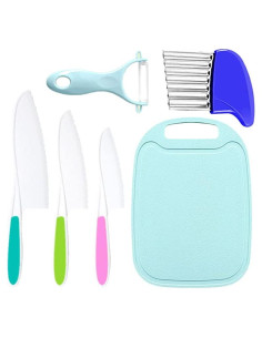 Juego de cuchillos de cocina seguros para niños BEARCSRT 6 piezas