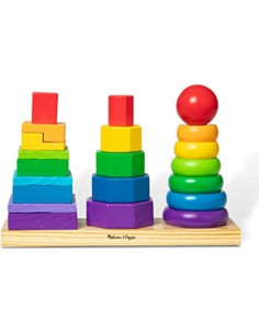 Apilador Geométrico Melissa & Doug - Juguete Educativo de Madera 2
