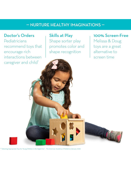 Apilador Geométrico Melissa & Doug - Juguete Educativo de Madera