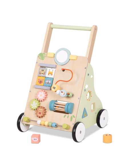 Caminador de Bebé de Madera OOOK con Ruedas y Actividades