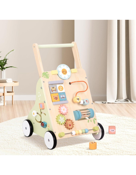 Caminador de Bebé de Madera OOOK con Ruedas y Actividades