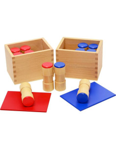 Cajas de Sonido Montessori Elite - 12 Cilindros de Madera 2