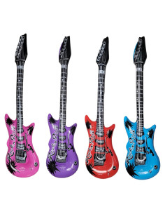 Guitarras Inflables de Rock Zugar Land - Paquete de 4, 101.6 cm