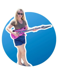 Guitarras Inflables de Rock Zugar Land - Paquete de 4, 101.6 cm 2