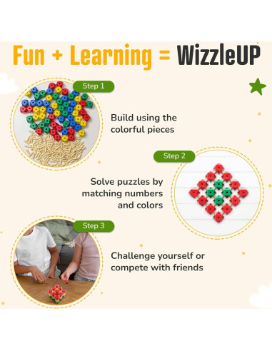 Rompecabezas 3D WizzleUP - Juguete Educativo para Niños 4+