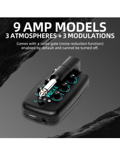 Amplificador de Auriculares EROK PocketRock para Guitarra Eléctrica 2