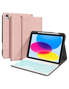 Funda con Teclado Inalámbrico JUQITECH para iPad 11" y 10.9"
