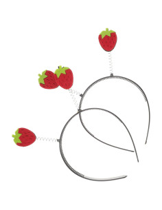 Diadema de fresa Beatifufu 2 Pcs para Niñas - Accesorios de Cabello