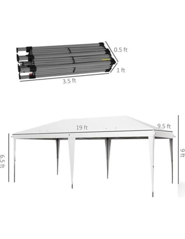 Carpa pop-up 5.8x2.9m Genérico impermeable para eventos