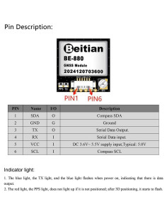 Módulo Receptor GPS SoloGood BE-880 para Drones FPV 2