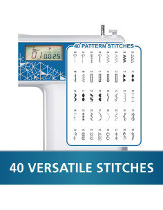 Millepunti MHP30 Máquina de Coser Computarizada 40 Puntadas 2