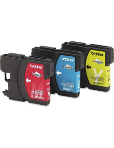 Cartuchos de Tinta Brother LC65HYCL 3 Piezas Cian Magenta Amarillo 2