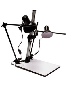 Soporte de Copia Macro Albinar C082L con 2 Luces Ajustables 2