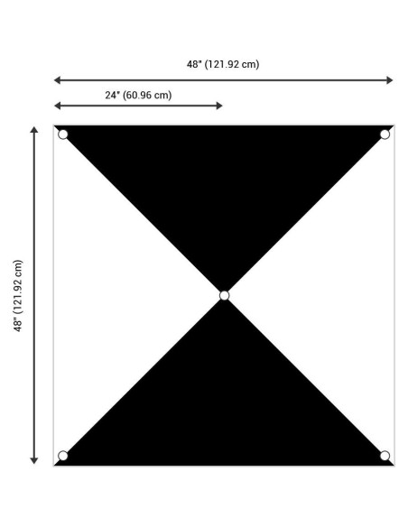 Puntos de Control en Tierra Bull's-Eye 122cm - Paquete de 6
