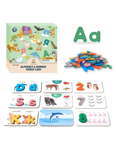 Tarjetas de Flash del Alfabeto SSol & Sam - Juego Educativo 108 Piezas