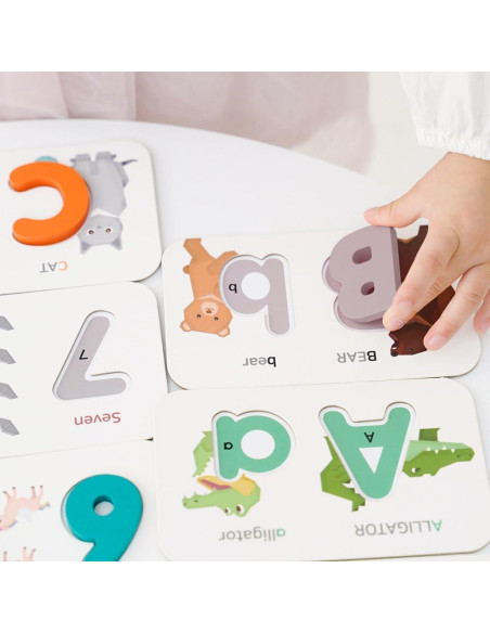 Tarjetas de Flash del Alfabeto SSol & Sam - Juego Educativo 108 Piezas Tarjetas de Flash del Alfabeto SSol & Sam - Juego Educativo 108 Piezas