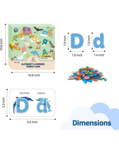 Tarjetas de Flash del Alfabeto SSol & Sam - Juego Educativo 108 Piezas