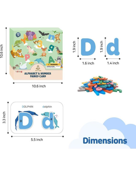 Tarjetas de Flash del Alfabeto SSol & Sam - Juego Educativo 108 Piezas Tarjetas de Flash del Alfabeto SSol & Sam - Juego Educativo 108 Piezas