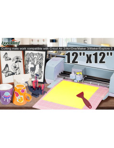 Alfombrillas de Corte Lzerking 4 Pack 30.48x30.48cm PVC 2