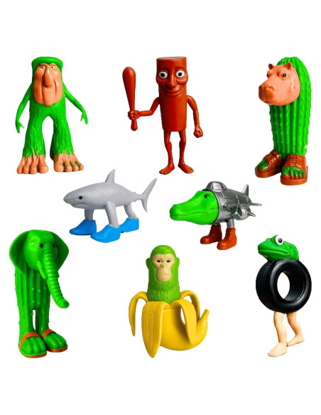 Figuras de Acción Italian Brainrot 8PCS Juguetes Coleccionables