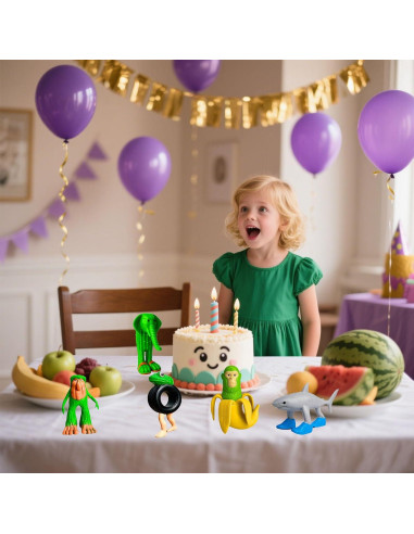 Figuras de Acción Italian Brainrot 8PCS Juguetes Coleccionables