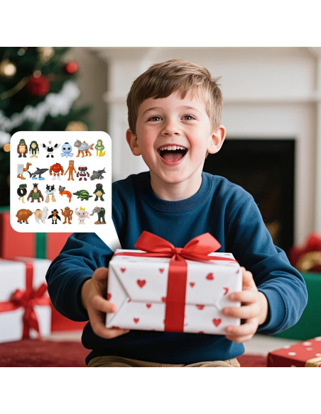 24 Figuras de Tiburón Meme Brainrot Italiano 5.1 cm PVC