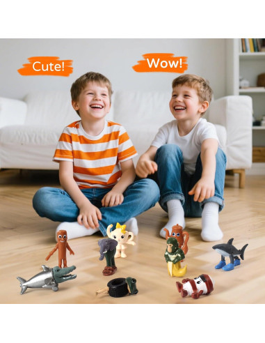 24 Figuras de Tiburón Meme Brainrot Italiano 5.1 cm PVC