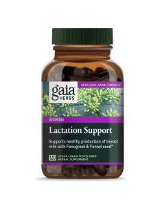 Gaia Herbs Apoyo a la Lactancia 120 Cápsulas Veganas - Fenogreco, Hinojo