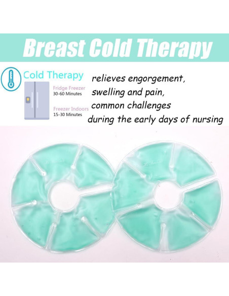 Compresas de Gel para Senos HiFineCare - Terapia Caliente y Fría