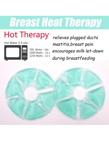 Compresas de Gel para Senos HiFineCare - Terapia Caliente y Fría