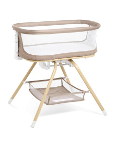 Cuna 3 en 1 ANGELBLISS Caqui - Mecedora, Lateral y Nido