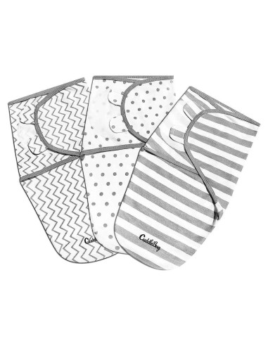 Manta de Envolver Ajustable CuddleBug 3 Unidades 0-3 Meses