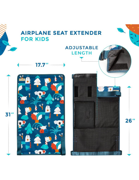 Extensor de Asiento de Avión CozyFly para Niños - Cama Portátil 80x45cm