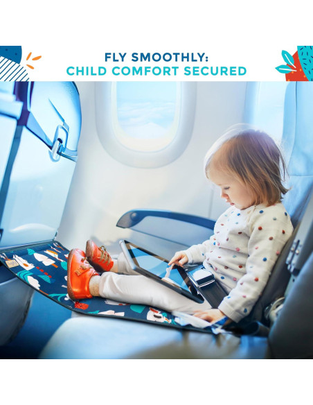 Extensor de Asiento de Avión CozyFly para Niños - Cama Portátil 80x45cm