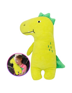 Almohada de Cinturón de Seguridad Farochy Dinosaurio Verde