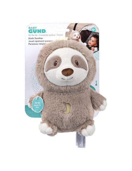 GUND Soother de Peluche Perezoso 15.24 cm con Sonidos