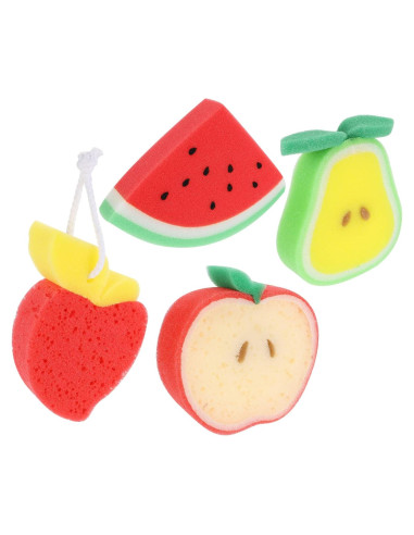 4 Esponjas de Baño Exfoliantes TOYANDONA para Niños