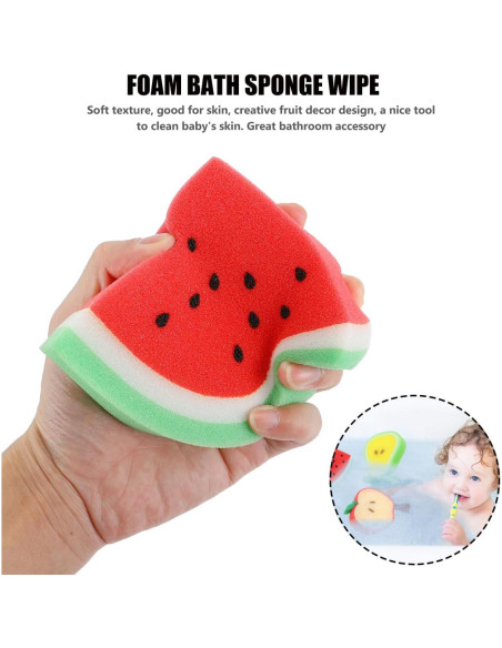 4 Esponjas de Baño Exfoliantes TOYANDONA para Niños