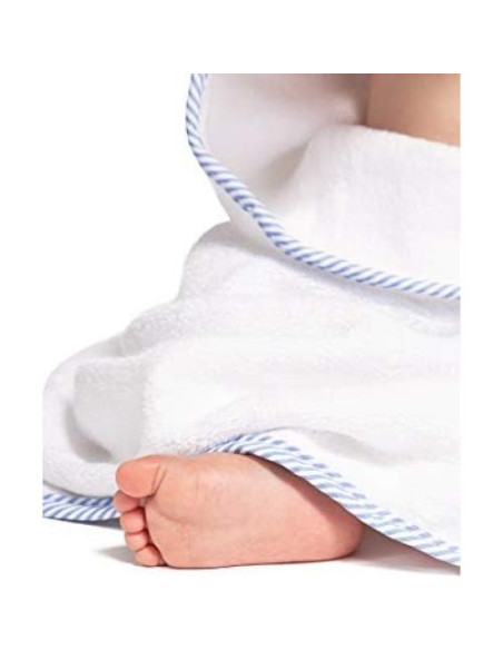 Juego de Toalla con Capucha y Paño de Lavado Fishers Finery Azul