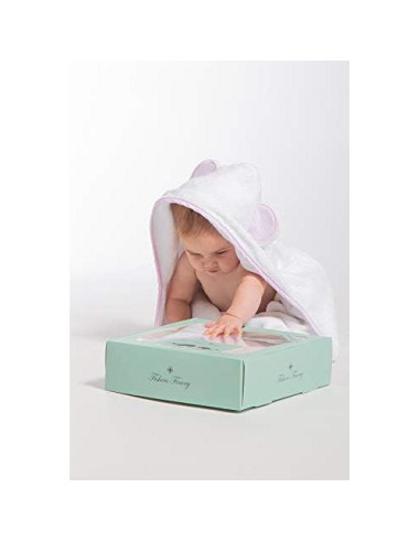 Juego de Toalla con Capucha y Paño de Lavado Fishers Finery Azul