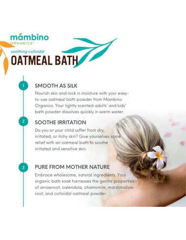 Baño de Avena Coloidal Orgánica Mambino 170 g - Alivio Piel Seca