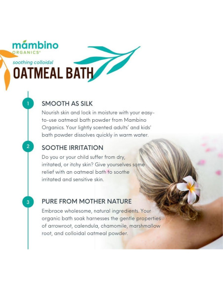 Baño de Avena Coloidal Orgánica Mambino 170 g - Alivio Piel Seca