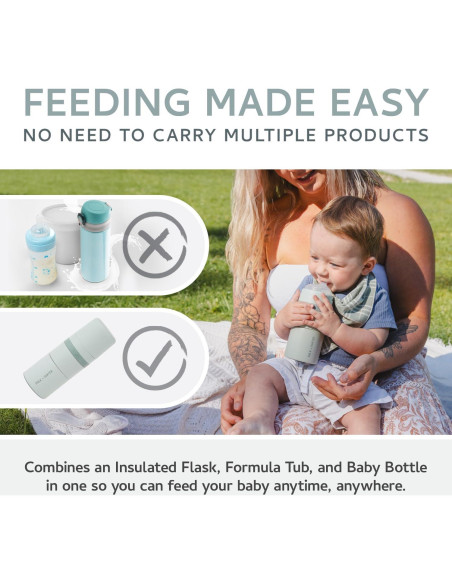 Botella Todo en Uno para Bebé 9oz - Anticólico y Aislada Botella Todo en Uno para Bebé 9oz - Anticólico y Aislada