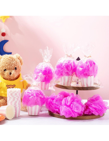 50 Conjuntos de Regalos Baby Shower Rosa - Esponjas y Decoración