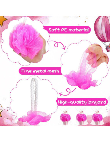 50 Conjuntos de Regalos Baby Shower Rosa - Esponjas y Decoración