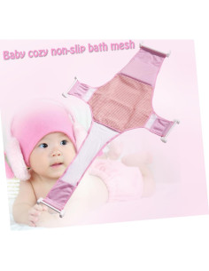 Red de Soporte para Asiento de Baño VICASKY Rosa 96x66 cm 2