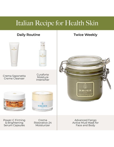 Crema Hidratante Facial Borghese 24h Algas Vitamina E 90g