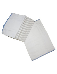 OsoCozy Pañales de Tela Prefold 100% Algodón - 1 Docena